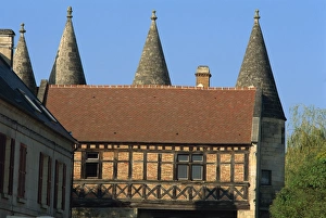 Gatehouses Prints: Gatehouse, Longpont village, Picardy, France, Europe