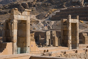 Iran Prints: Gates of Palace of 100 Columns, Persepolis, UNESCO World Heritage Site, Iran, Middle East