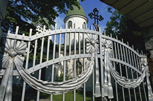 Iron Work Prints: Gates to Russian Orthodox church, Kuressaare, Saaremaa Island, Estonia