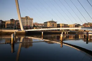 Gateshead Prints: Gateshead Millennium Bridge beween Newcastle and Gateshead