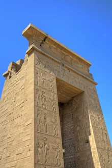 Thebes Prints: Gateway of Euergetes II, Karnak Temple, Luxor, Thebes, UNESCO World Heritage Site