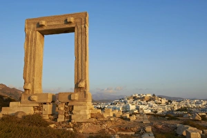 Gateway, Temple of Apollo, at the archaeological site, Naxos, Cyclades Islands