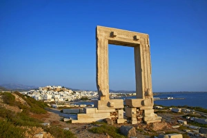 Gateway, Temple of Apollo, archaeological site, Naxos, Cyclades, Greek Islands, Greece, Europe
