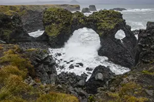 Natural Arch Prints: Gatklettur basalt rock arch on the Snaefellsness Peninsula, Iceland, Polar Regions