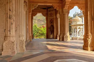 Dusty Prints: Gatore Ki Chhatriyan, Jaipur, Rajasthan, India, South Asia, Asia