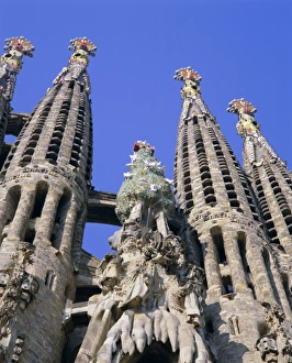 Stone Carving Prints: Gaudi church architecture
