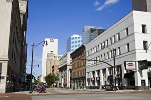 Ohio Prints: Gay Street, Columbus, Ohio, United States of America, North America
