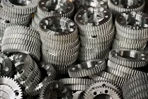 Images Dated 16th April 2010: Gears, technological industry, Hebei, Province of Hebei, China, Asia