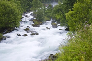Images Dated 17th July 2008: Geiranger Valley River, Geirangerfjord, Northern Fjord Region, Norway, Scandinavia