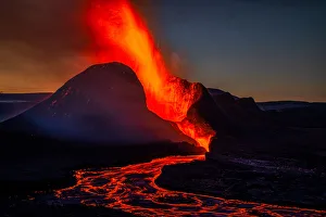 The Geldingadalir Volcanic Eruption, Fagradalsfjall, Iceland, Polar Regions