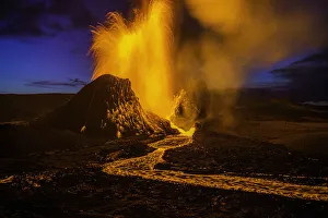 The Geldingadalir Volcanic Eruption, Fagradalsfjall, Iceland, Polar Regions