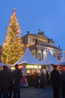 Night Life Collection: Gendarmen markt Christmas market and Konzert Haus, Berlin, Germany, Europe