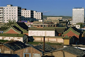 Ulaan Baatar Prints: General view of Ulan Bator, Tov, Mongolia, Central Asia, Asia