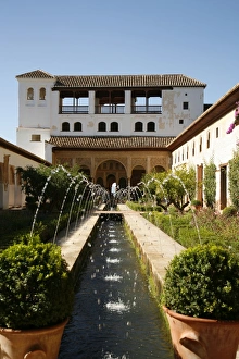 Generalife Gardens, Alhambra Palace, UNESCO World Heritage Site, Granada, Andalucia, Spain, Europe