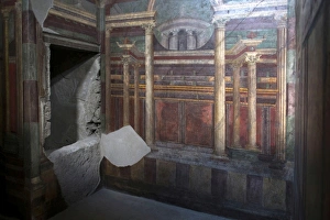 Roman Culture Prints: Geometric frescoes of the Cubicola in the Villa dei Misteri