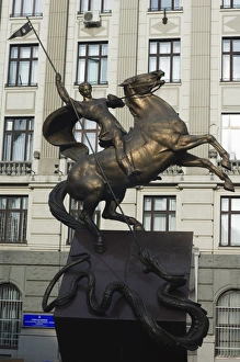 Ukrainean Prints: George and the Dragon