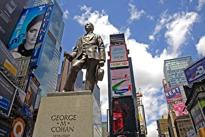 Times Square Prints: George M. Cohan Statue