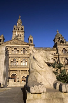 George Square and City Chambers dating from 1888