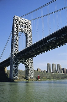 Curve Prints: George Washington Bridge and Little Red Lighthouse