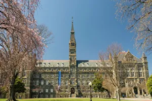 Education Prints: Georgetown University campus Washington, D. C. United States of America, North America