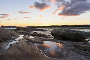Ontario Prints: Georgian Bay, Lake Huron at dusk, Killarney, Ontario, Canada