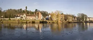 Severn Prints: Georgian market town of Bewdley alongside the River Severn, Worcestershire