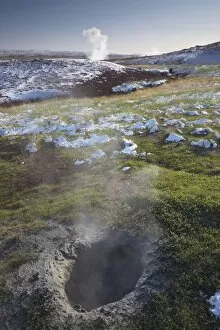 Geothermal activity of mudpots , geys ers , and hot s prings , at Geys ir, Haukadalur valley
