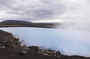 Hot Springs Prints: Geothermal hot spring, Reykjahlid, Iceland, Polar Regions