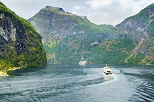 Fjord Prints: Gerainger Fjord, UNESCO World Heritage Site, Norway, Scandinavia, Europe