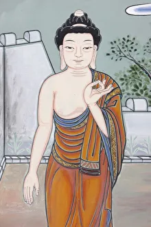 Images Dated 23rd July 2008: The Gesture of Debate explaining the Buddhas teachings (Vitaka Mudra)