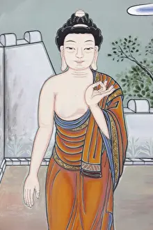 Seoul Prints: The Gesture of Debate explaining the Buddhas teachings (Vitaka Mudra)