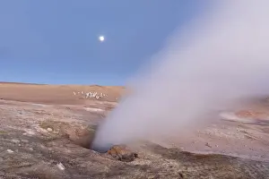 Geysers at Banos Termales in the Eduardo Avaroa Andean Fauna National Reserve