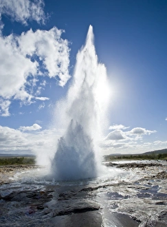 Geysir Prints: Geysir, Haukadalur valley, Iceland, Polar Regions