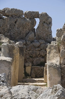 Ggantija, a prehistoric temple constructed around 3000 BC, UNESCO World Heritage Site
