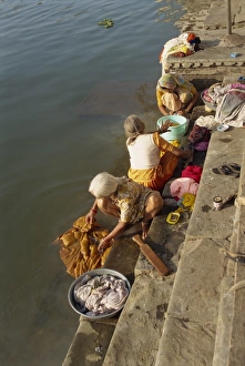 Laundry Prints: Ghats for bathing and washing clothes