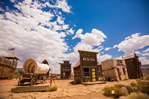 Wild West Prints: Ghost town, Virgin Trading Post, Utah, United States of America, North America