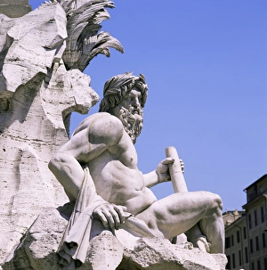 Nude Prints: Giacomo della Portas statue