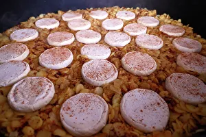 Potato Prints: Giant fresh tartiflette, made with Roblochon cheese