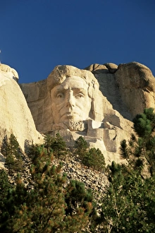 President Prints: The giant head of President Abraham Lincoln