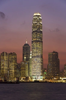 Images Dated 24th October 2007: Giant skyscraper of the International Finance Centre towering over the Hong Kong skyline