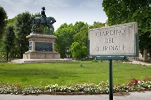 City Park Prints: Giardino Del Quirinale Park, Rome, Lazio, Italy, Europe