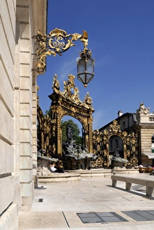 Gilded wrought iron gates