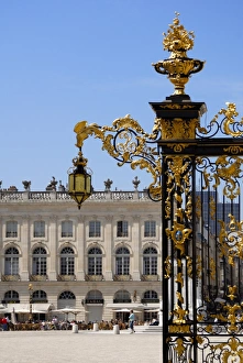 Ornamentation Prints: Gilded wrought iron gates by Jean Lamour