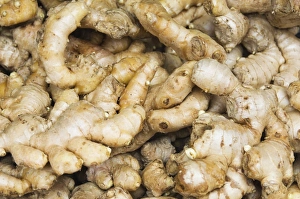 Food Stuff Prints: Ginger root on a market stall