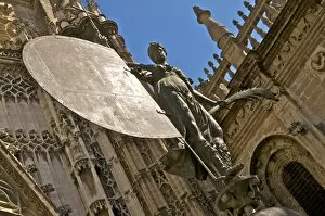 Images Dated 9th April 2010: The Giralda, reproduction of the famous weather vane of the Victorious Faith statue with