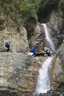 Trek Prints: One Girl Waterfall