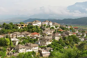 Albania Prints: Gjirokaster (Gjirokastra), Municipality of Southern Albania