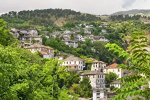 Albania Prints: Gjirokaster (Gjirokastra), Municipality of Southern Albania