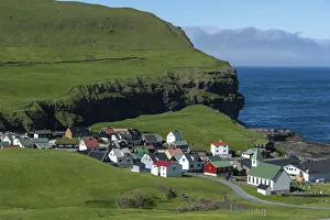 Country Road Prints: Gjogv, Esturoy Island, Faroe Islands, Denmark, Europe
