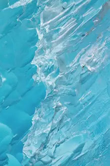 Glacial Prints: Glacial iceberg detail from ice calved off the Sawyer Glacier in Tracy Arm
